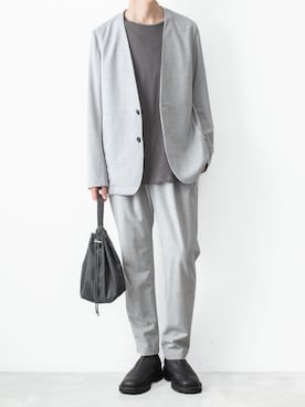 「ATTACHMENT（アタッチメント）のアイテム（バッグ）」を使った、AT_MMさん（メンズ・173cm）の夏コーディネート