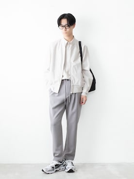 「ATTACHMENT（アタッチメント）のアイテム（パンツ）」を使った、AT_MMさん（メンズ・173cm）の春コーディネート