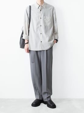 「レザーバッグ」｜AT_MMさん（メンズ・173cm）の春コーディネート