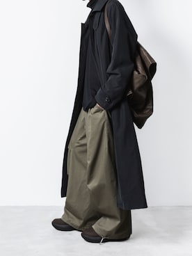 「アイテム（ステンカラーコート）」を使った、AT_MMさん（メンズ・173cm）の秋コーディネート