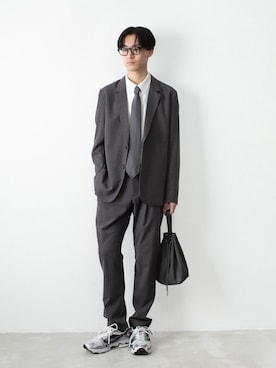 「ATTACHMENT（アタッチメント）のアイテム」を使った、AT_MMさん（メンズ・173cm）の春コーディネート