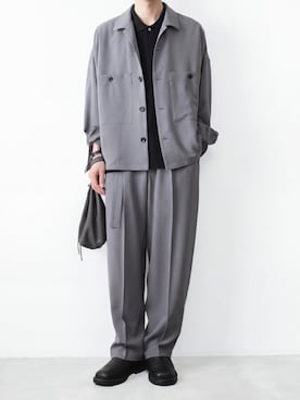 「レザーバッグ」｜AT_MMさん（メンズ・173cm）の春コーディネート