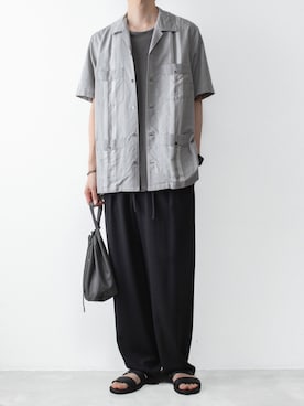 「ATTACHMENT（アタッチメント）のアイテム」を使った、AT_MMさん（メンズ・173cm）の春コーディネート