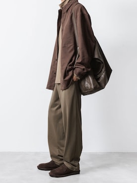 「アイテム（トップス、ブラウン系）」を使った、AT_MMさん（メンズ・173cm）の秋コーディネート