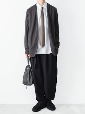 「ATTACHMENT（アタッチメント）のアイテム（バッグ）」を使った、AT_MMさん（メンズ・173cm）の夏コーディネート