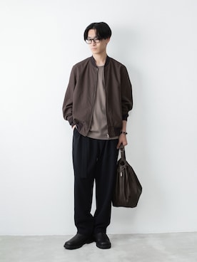 「ATTACHMENT（アタッチメント）のアイテム」を使った、AT_MMさん（メンズ・173cm）の春コーディネート