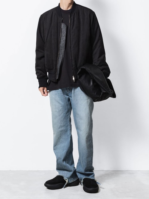 セール】シンセティック スエードレザー ボンバーJKT / SYNTHETIC