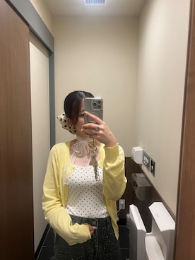 「アイテム（ヘアアクセサリー、ホワイト系）」を使った、hnkさん（レディース・158cm）の秋コーディネート