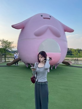 「ガーリーコーデ」｜「アイテム（アクセサリー）」を使った、hnkさん（レディース・158cm）の秋コーディネート