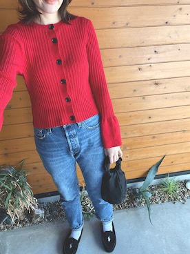 「MEER.（メーア）のアイテム」を使った、eight10さん（レディース・168cm）の秋コーディネート