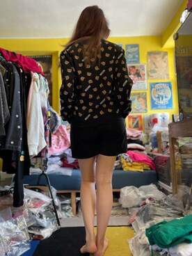 「STUSSY（ステューシー）のアイテム（パンツ、ブラック系）」を使った、CyoLeeさん（レディース・165cm）の秋コーディネート