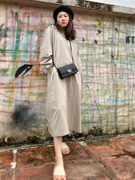 「FOG ESSENTIALS（エフオージーエッセンシャルズ）のアイテム（ワンピース/ドレス）」を使った、CyoLeeさん（レディース・165cm）の冬コーディネート