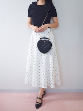 「RANDA（ランダ）のアイテム」を使った、𝑛𝑜𝑐𝑜𓈒⑅ॱ˖🎀さん（レディース・158cm）の夏コーディネート