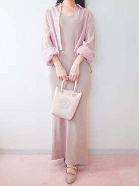 「one after another NICE CLAUP（ワンアフターアナザーナイスクラップ）のアイテム」を使った、𝑛𝑜𝑐𝑜𓈒⑅ॱ˖🎀さん（レディース・158cm）の夏コーディネート