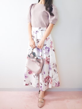 JUSGLITTY ジャスグリッティー　シアードットチュールスカート JUSGLITTY（ジャスグリッティー）の「シアードットチュール