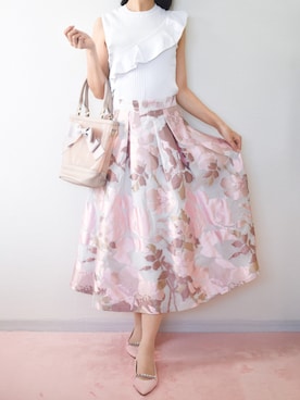 「アイテム（バッグ）」を使った、𝑛𝑜𝑐𝑜𓈒⑅ॱ˖🎀さん（レディース・158cm）の夏コーディネート