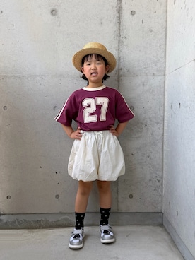 「GAP（ギャップ）のアイテム」を使った、ioooさん（キッズ・120cm）の春コーディネート