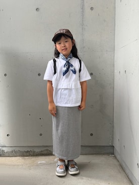 「devirock（デビロック）のアイテム」を使った、ioooさん（キッズ・120cm）の夏コーディネート