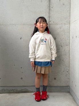 「アイテム（レッグウェア）」を使った、ioooさん（キッズ・110cm）の秋コーディネート