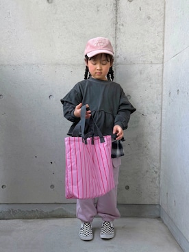 「BREEZE（ブリーズ）のアイテム」を使った、ioooさん（キッズ・120cm）の冬コーディネート