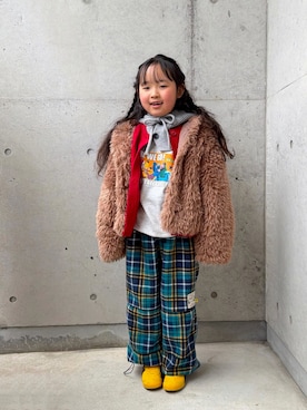 「アイテム（ブルゾン）」を使った、ioooさん（キッズ・110cm）の冬コーディネート