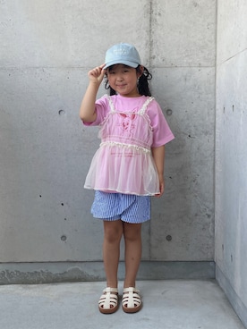 「アイテム（パンツ）」を使った、ioooさん（キッズ・110cm）の夏コーディネート