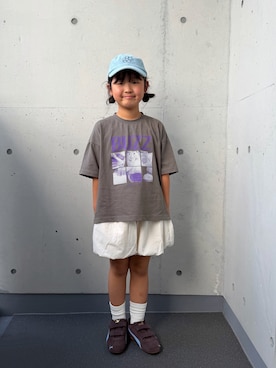「Disney（ディズニー）のアイテム」を使った、ioooさん（キッズ・120cm）の秋コーディネート