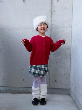 「アイテム（スニーカー）」を使った、ioooさん（キッズ・110cm）の冬コーディネート