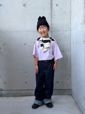 「アイテム（ブーツ）」を使った、ioooさん（キッズ・110cm）の秋コーディネート