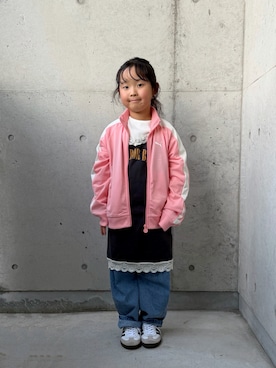 「アイテム（ジャージ）」を使った、ioooさん（キッズ・110cm）の秋コーディネート