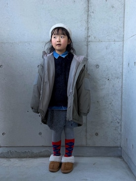ioooさん（キッズ・110cm）の冬コーディネート