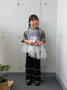 「Disney（ディズニー）のアイテム」を使った、ioooさん（キッズ・120cm）の夏コーディネート