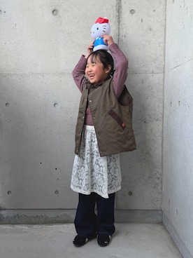 「アイテム（照明）」を使った、ioooさん（キッズ・120cm）の春コーディネート