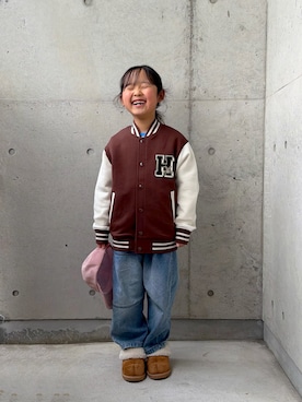 「アイテム（スウェット）」を使った、ioooさん（キッズ・110cm）の冬コーディネート