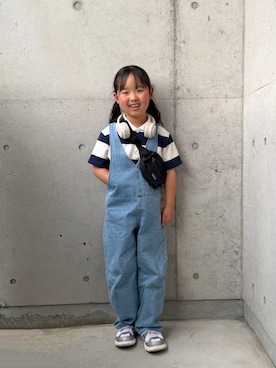 「LAKOLE（ラコレ）のアイテム」を使った、ioooさん（キッズ・120cm）の春コーディネート