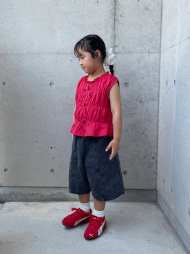 「アイテム（トップス）」を使った、ioooさん（キッズ・110cm）の夏コーディネート