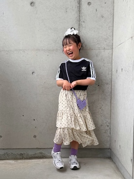 「GLOBAL WORK（グローバルワーク）のアイテム」を使った、ioooさん（キッズ・120cm）の春コーディネート