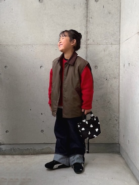 「アイテム（トップス）」を使った、ioooさん（キッズ・110cm）の秋コーディネート