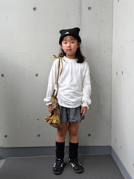 「CIAOPANIC TYPY（チャオパニックティピー）のアイテム（トップス）」を使った、ioooさん（キッズ・120cm）の秋コーディネート