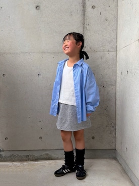 「green label relaxing（グリーンレーベルリラクシング）のアイテム」を使った、ioooさん（キッズ・120cm）の春コーディネート