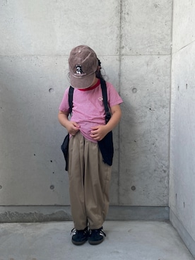 「アイテム（ベスト）」を使った、ioooさん（キッズ・110cm）の秋コーディネート