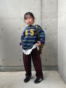 「アイテム（パンツ）」を使った、ioooさん（キッズ・110cm）の秋コーディネート