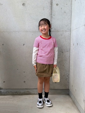 「アイテム（バッグ）」を使った、ioooさん（キッズ・120cm）の春コーディネート