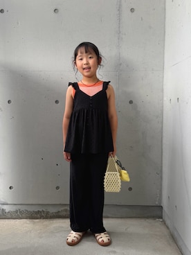 「アイテム（セットアップ）」を使った、ioooさん（キッズ・120cm）の夏コーディネート