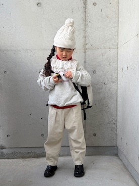 「アイテム（トップス）」を使った、ioooさん（キッズ・110cm）の冬コーディネート