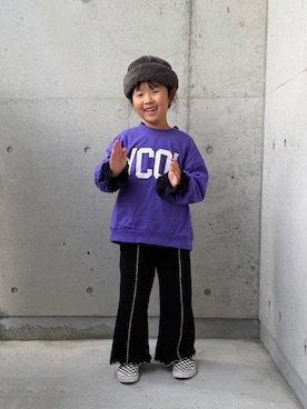 「アイテム（レッグウェア）」を使った、ioooさん（キッズ・110cm）の秋コーディネート