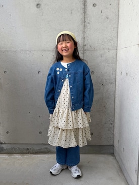 「GLOBAL WORK（グローバルワーク）のアイテム」を使った、ioooさん（キッズ・120cm）の春コーディネート