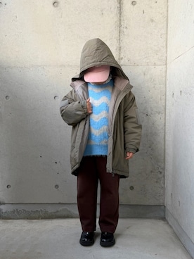 「アイテム（ブルゾン）」を使った、ioooさん（キッズ・110cm）の冬コーディネート