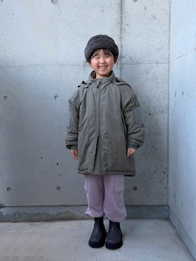 「アイテム（帽子）」を使った、ioooさん（キッズ・110cm）の冬コーディネート