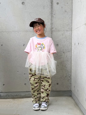 「アイテム（パンツ）」を使った、ioooさん（キッズ・120cm）の春コーディネート